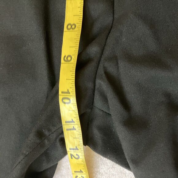 H&M Dress Pants Straight Skinny Ankle Flat Black 8 Waist 31-32.5" - Picture 9 of 16